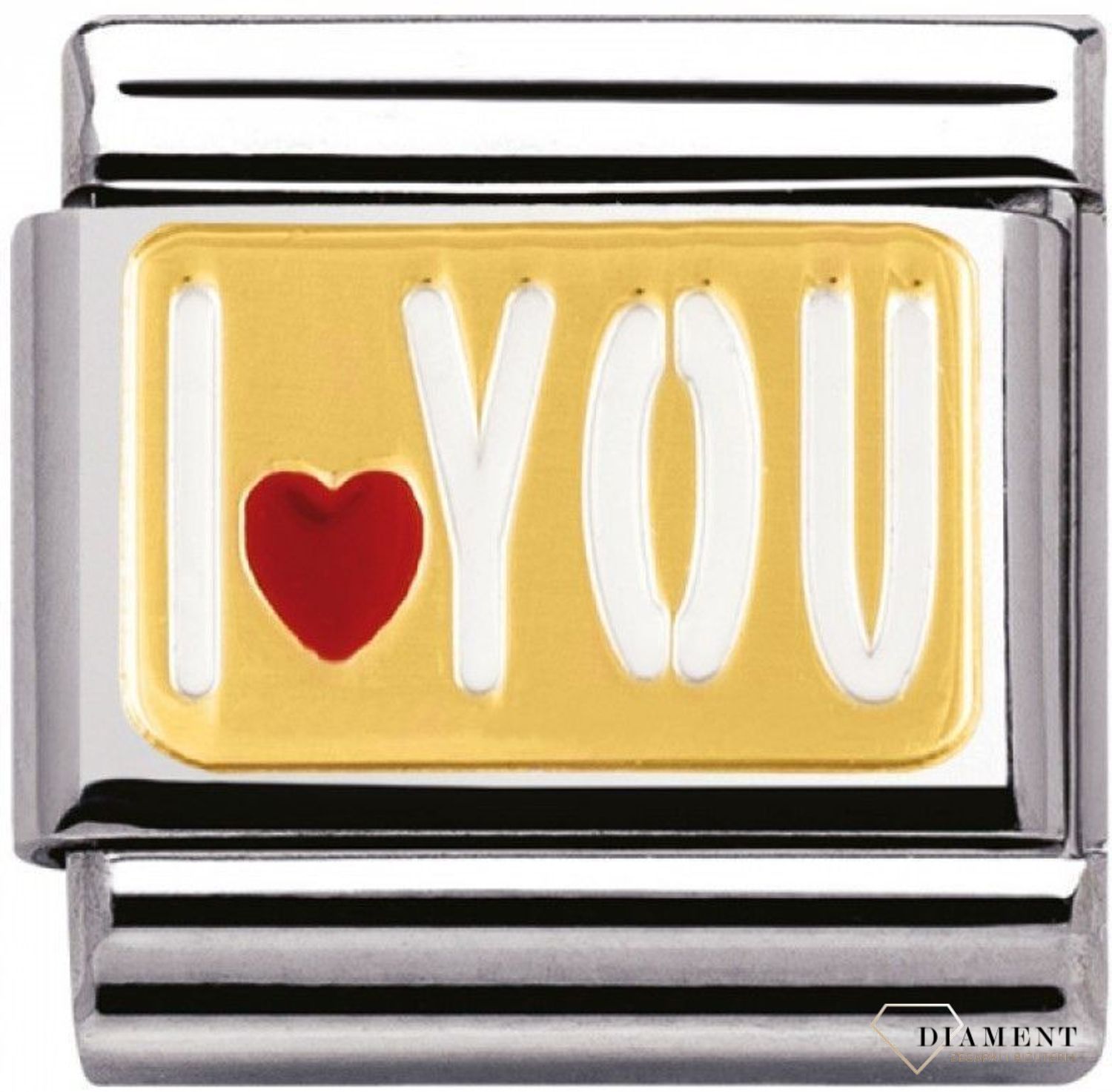 Nomination - Link 18K zawieszka złoto 'Kocham Cię' 030261 27 biżuteria nomination nomination zawieszki nomination baza.jpg